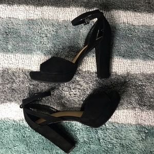 Black Platform Sandals High Heels